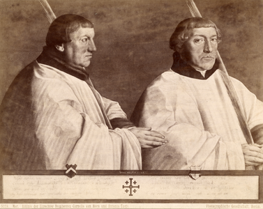 108665 Portret van twee kanunniken van de Dom, Cornelis van Horn en Antonis Taets, gekleed als leden van de Utrechtse ...
